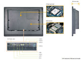 17" Fanless Intel® D2550 processor Panel PC